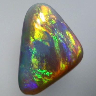 SOLID SEMI BLACK OPAL Large bright rolling flash